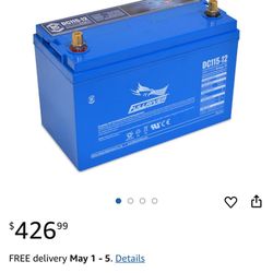 DC115-12 Full RIVER Battery  FOR R.Vs Etc. 