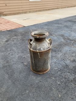 Antique Metal Milk Can