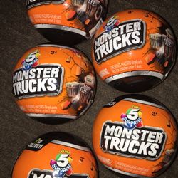 Glow In The Dark Monster Truck 5 Surprises Brand New $5 Each 