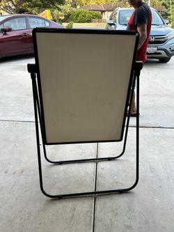 Boone 30x48” Reversible Dry Erase Adjustable White Board 