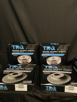 Front and Rear Brake Pad Rotor Shoe Drum Kit - 2017-2019 Hyundai Elantra - TRQ