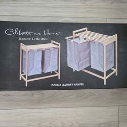 New Celebrate me Home Kenny Loggins Double Laundry Hamper NIB