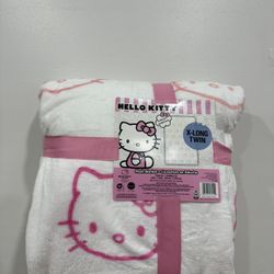 Hello Kitty Blanket Long Twin Size ! Brand New 