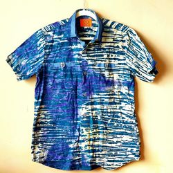 Vintage Y2K Fanky Print Men's shirt top t tee shirt short sleeve size m medium  YOOYI