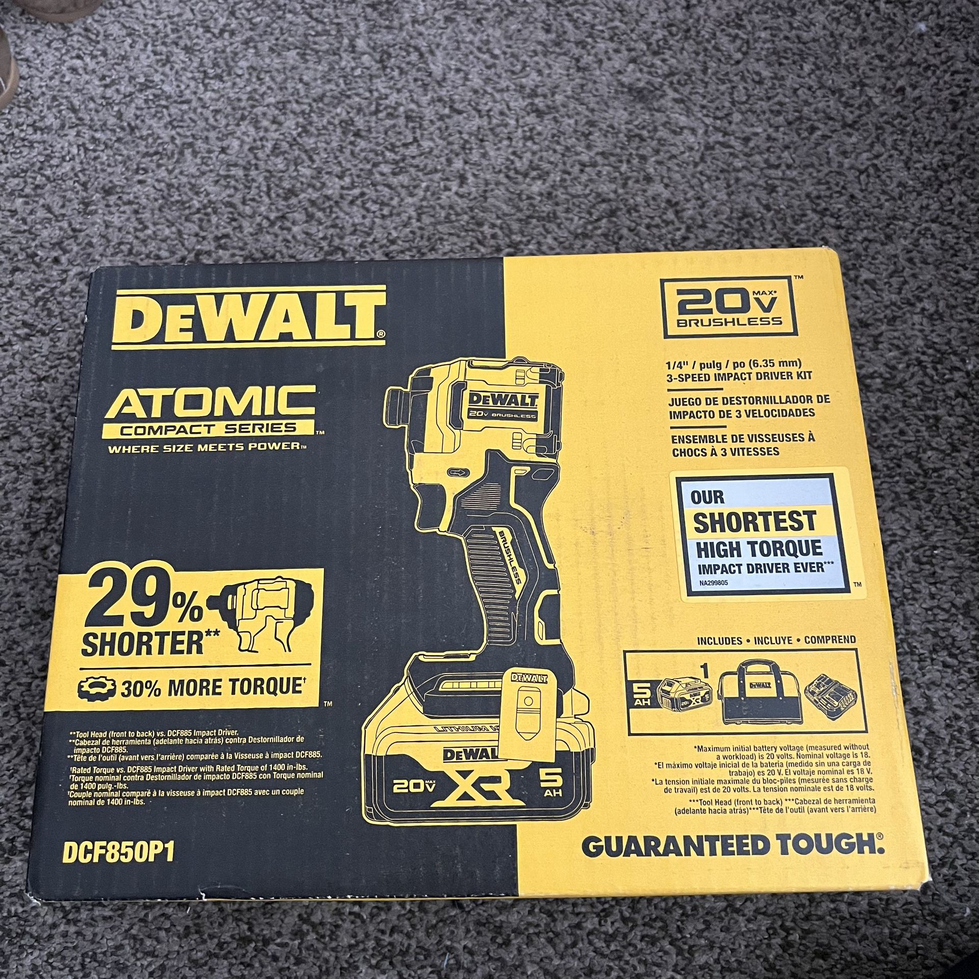 ATOMIC 20V MAX Lithium-Ion Cordless 1/4 in. Brushless Impact Driver Kit