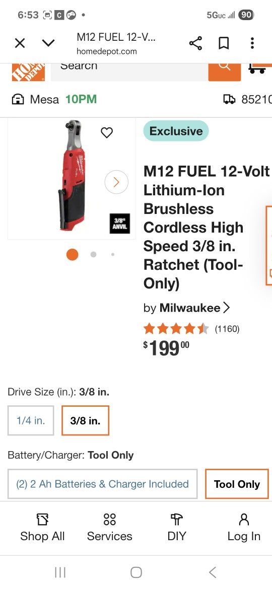 Milwaukee  3/8 Ratchet Tool