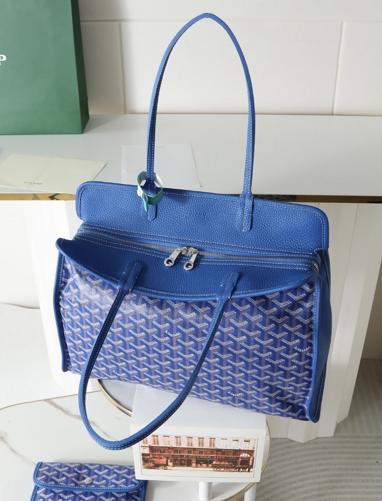 Goyard Blue Bag