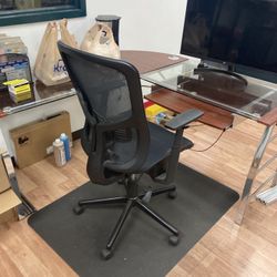 Glass Top Office Desk