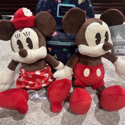 Minnie and Mikey Mouse Plushes