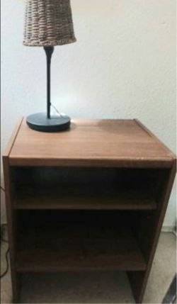 Side Table with 2 Inner Shelves