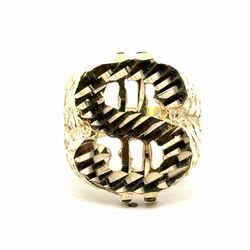 Men’s 10k Yellow Gold Dollar Sign $ Ring Size 10 GP3134553