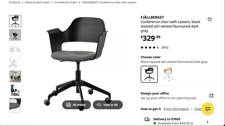 Brand new IKEA FJÄLLBERGET Conference Chair
