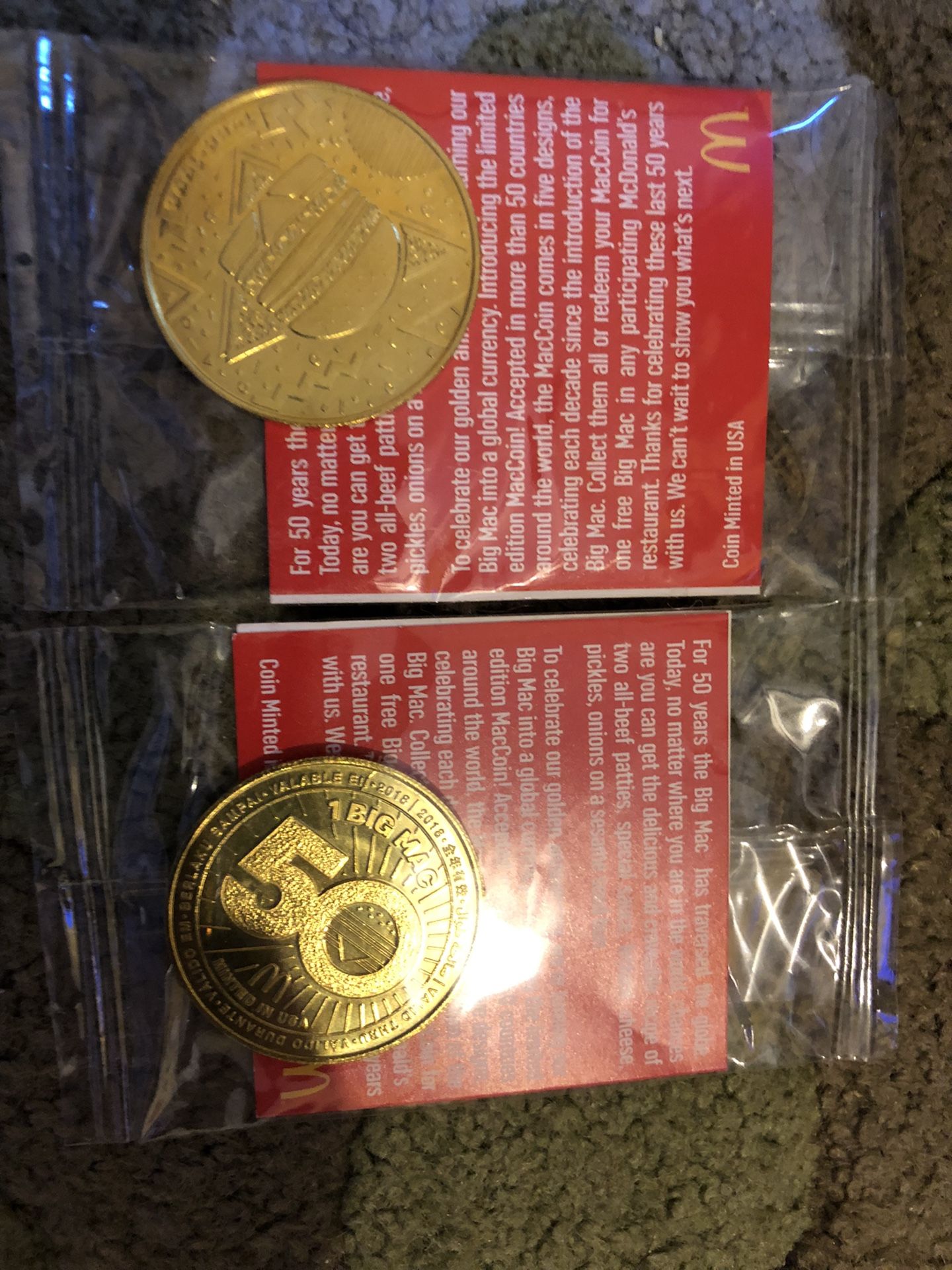 Rare Sealed McDonald’s Big Mac Coins MINT!