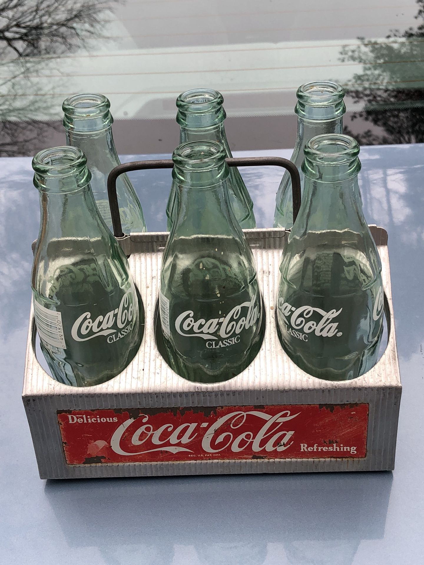 Coca Cola holder with bottles