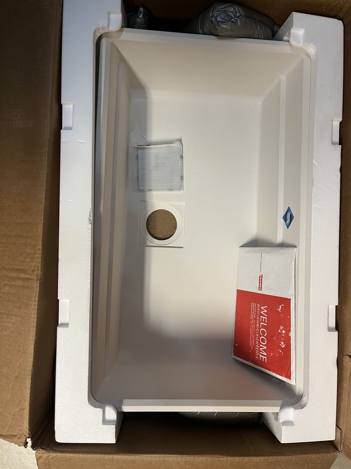 Franke Peak Granite Undermount Sink Vanilla