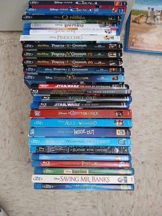 Various Disney Blu Ray And DVD Movies