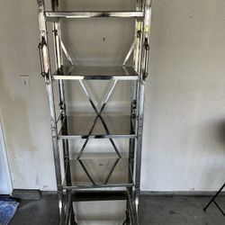 Restoration Hardware Stunning  Chrome Shelving Unit