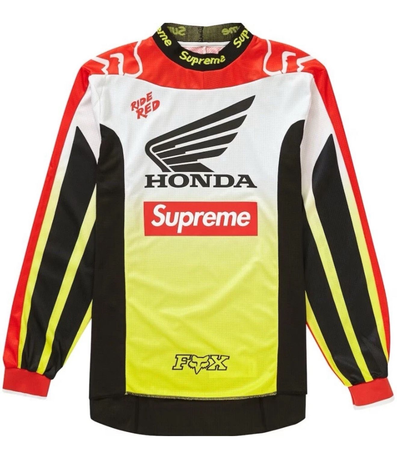 SUPREME HONDA FOX RACING MOTO JERSEY Sz LARGE