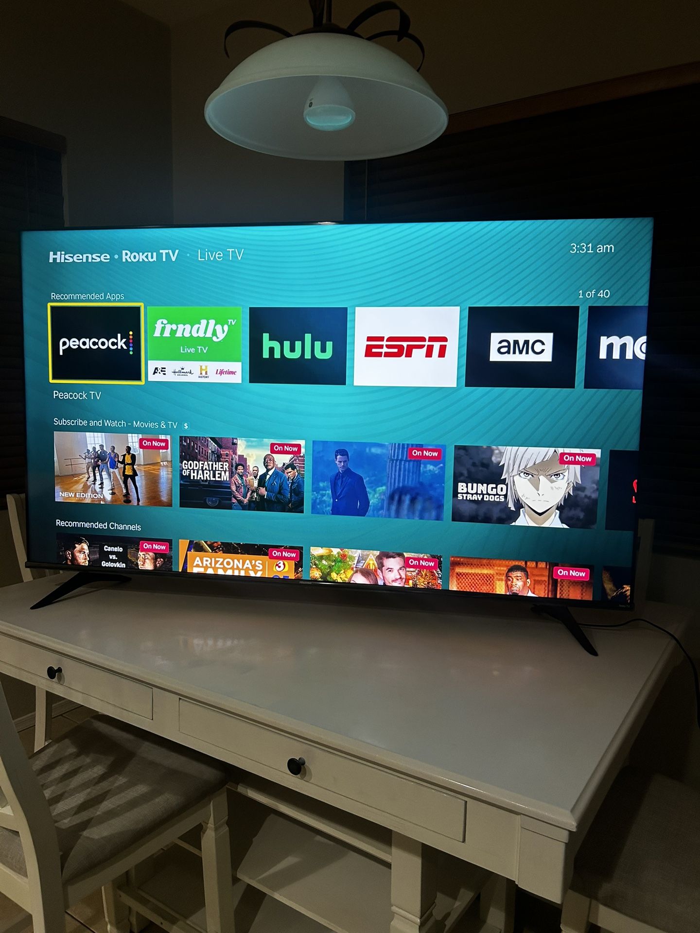 65" Hisense Roku TV