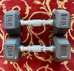 CAP Dumbbells Pair Set 5lbs Each