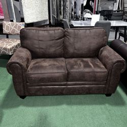 Floor Sample Brown Loveseat 
