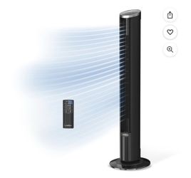 Lasko 42" Oscillating 12-Speed DC Tower Fan with Remote $29.99