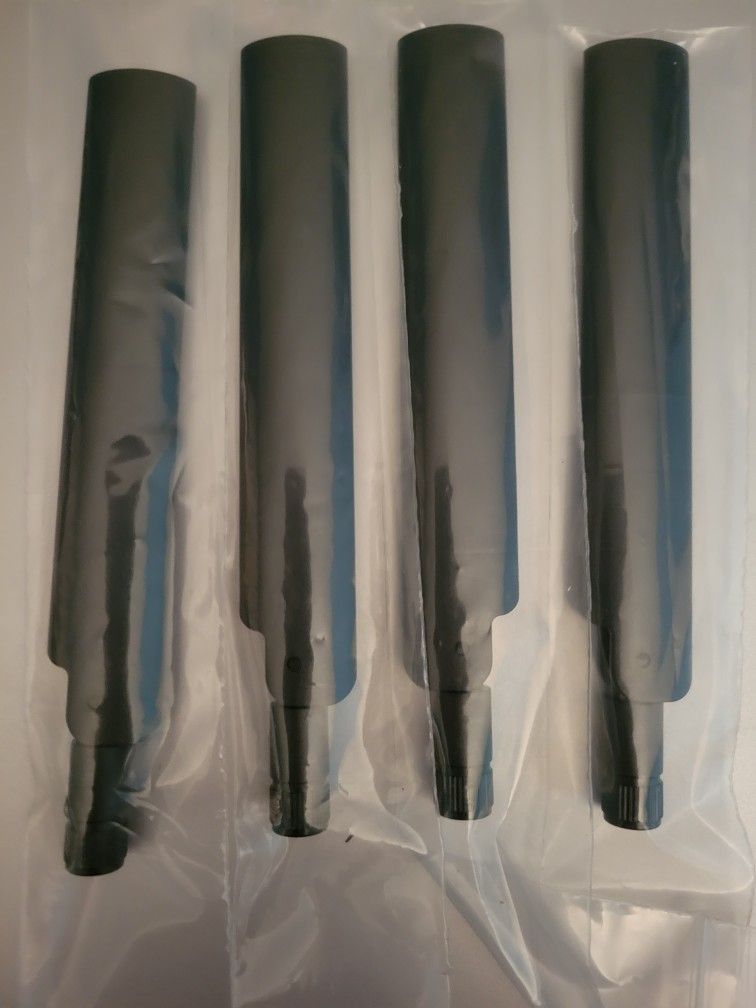 4 PCS TE (contact info removed)-1 External Antenna, SMA, Wi-Fi 6E Black