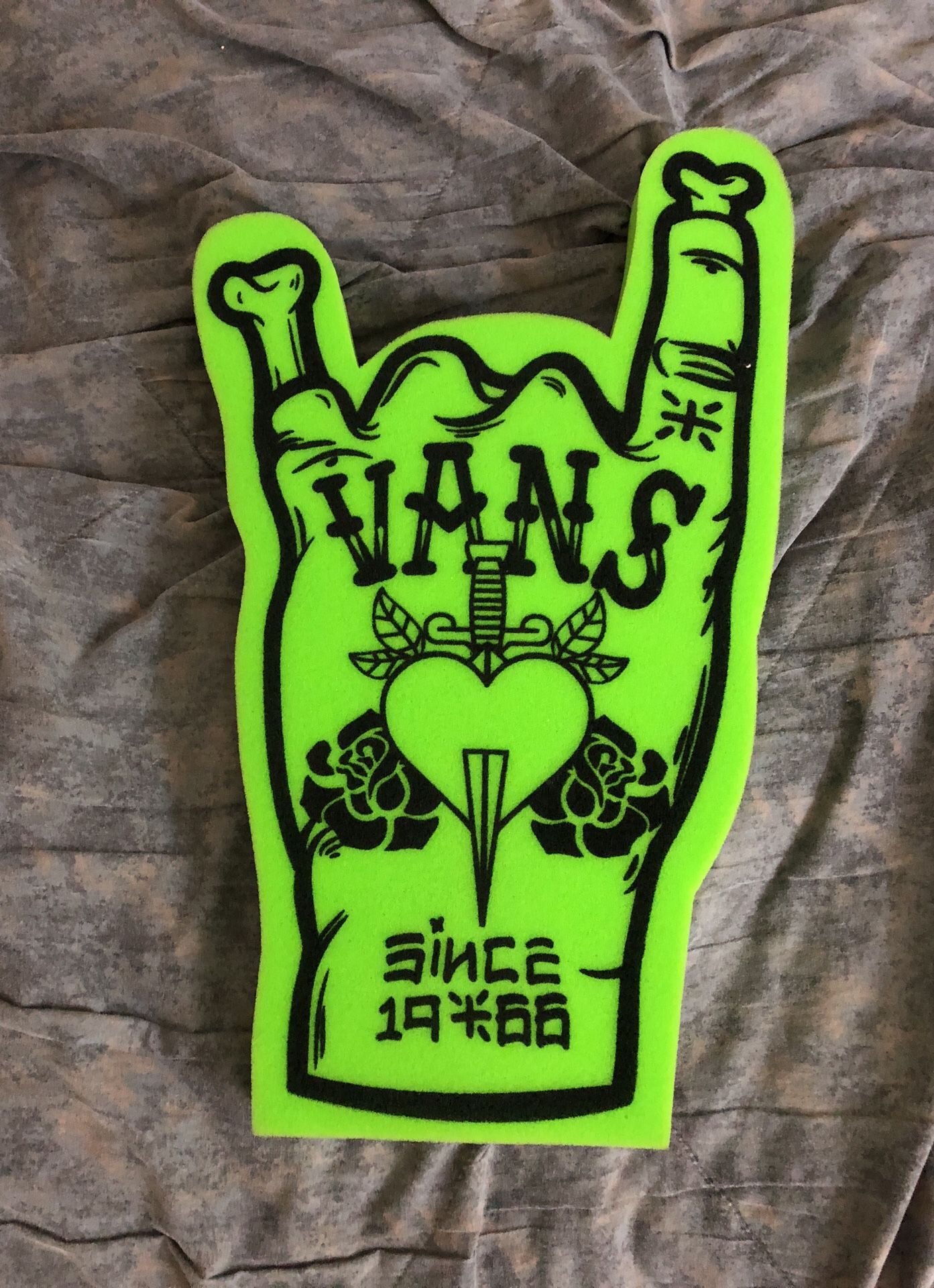Green Vans Forever Warped Foam Finger