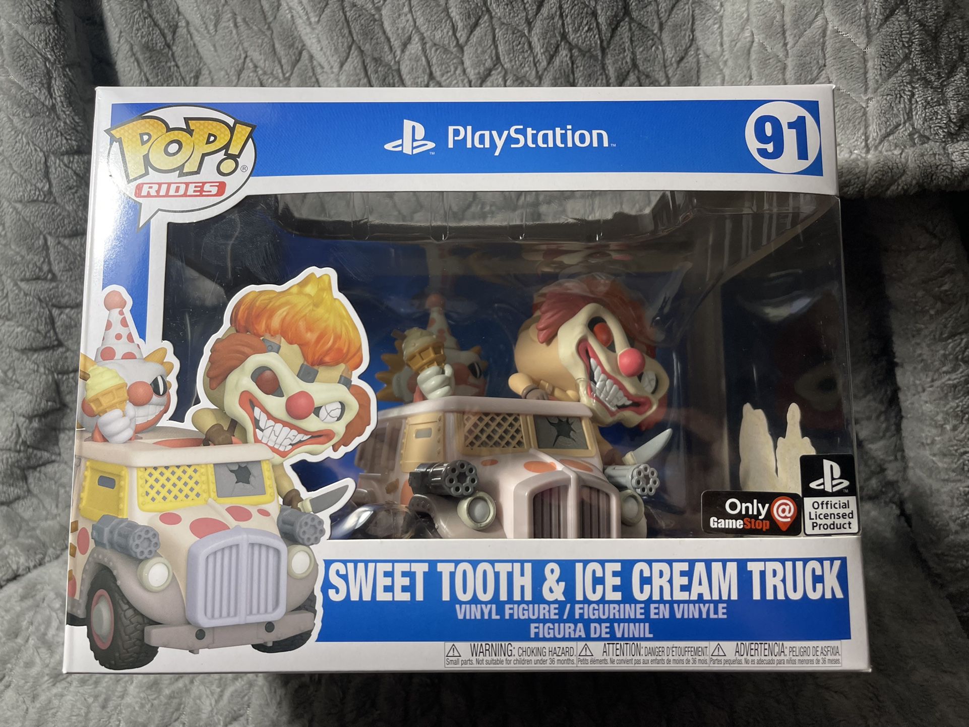FUNKO POP VINYL RIDES TWISTED METAL SWEET TOOTH & ICE CREAM TRUCK #91 EXCLUSIVE
