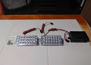 LED 4 rows 12 flash strobe light white