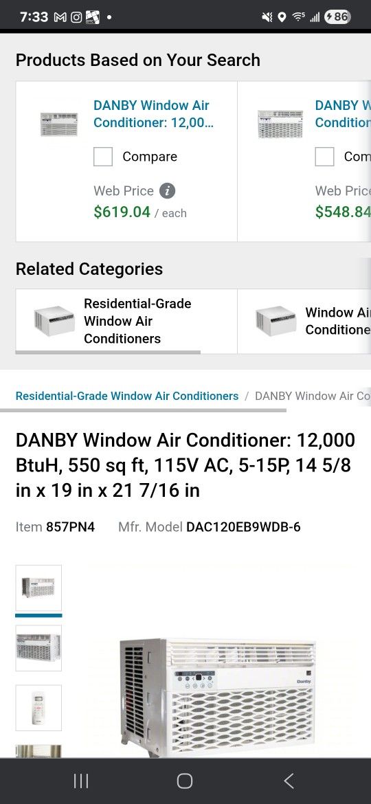 Danby Window Air Conditioner