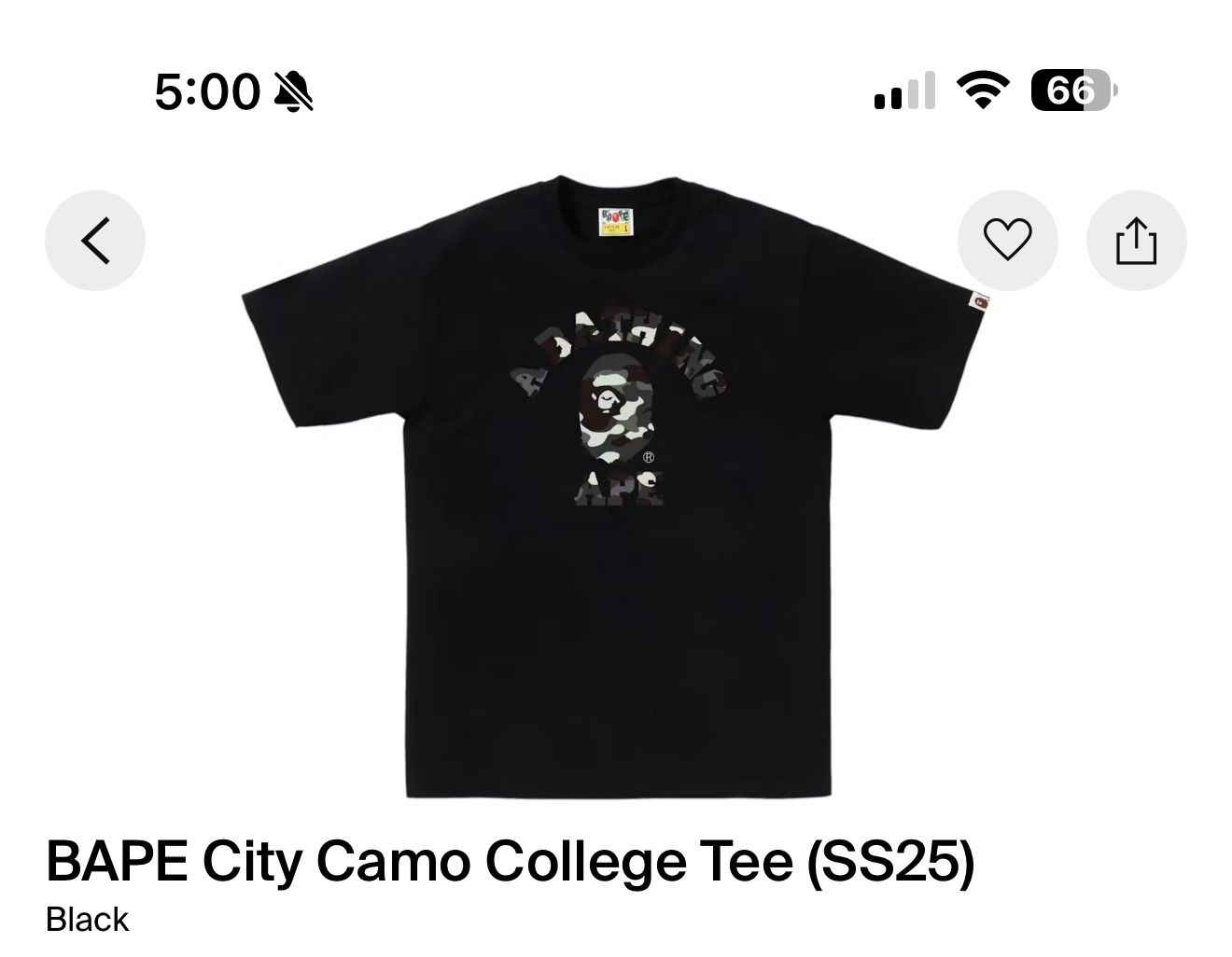 New Bape Shirt City Camo