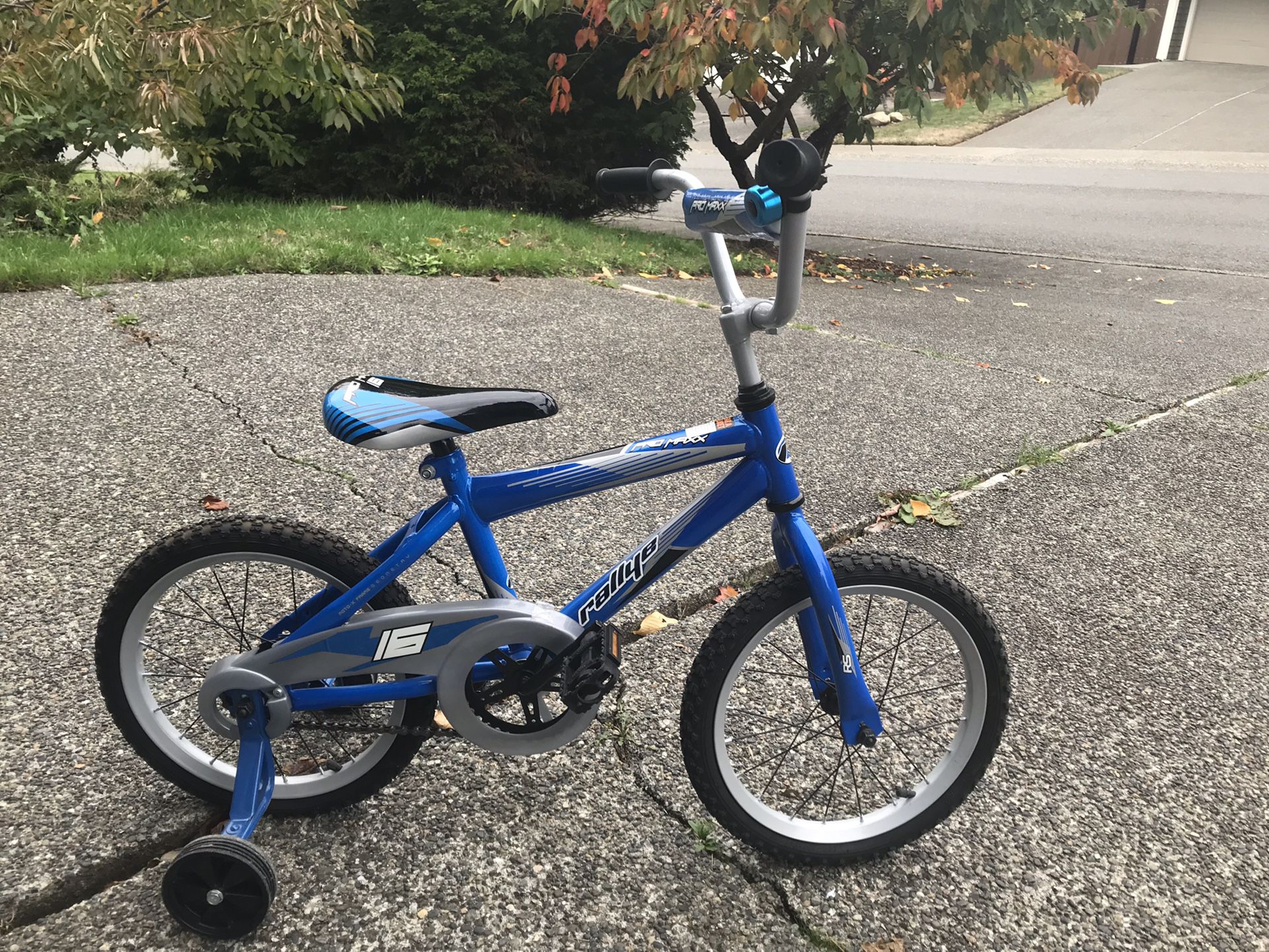 Child Children Kid Bicycle Bike Trike 16” Wheels with Training Wheels Like New  
