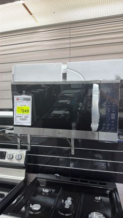 Smart 30 in. W 2 cu. ft. Over the Range Microwave with Easy-Clean 1,050-Watt in PrintProof Stainless Steel