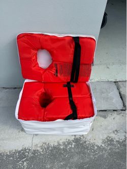 9 life jackets