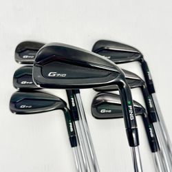 PING G710 Green Dot Iron Set 4-PW - AWT 2.0 S Flex Shafts - GP Align +4 Midsize
