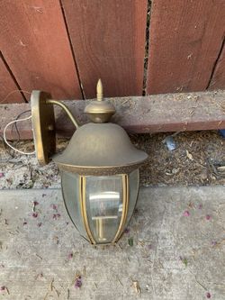 Two exterior lights.