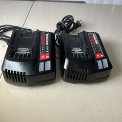 Lot Of 2 Craftsman CMCB102 12V-20V Max Lithium-Ion Battery Charger New Open Box. New open box without repackaging. New however there are a couple of v