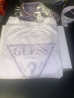 Purple Sneakers And T Shirt