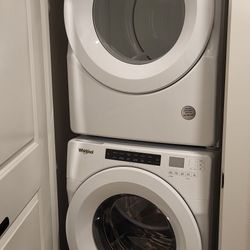 New whirlpool washer and dryer white