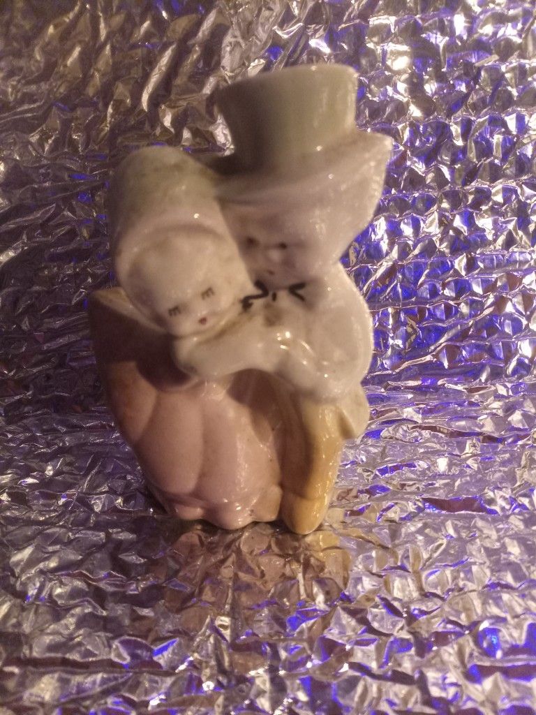 Boy And Girl Dancing Porcelain Planter