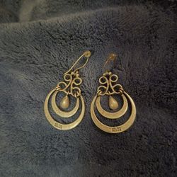 Sterling Silver Taxco Earrings 