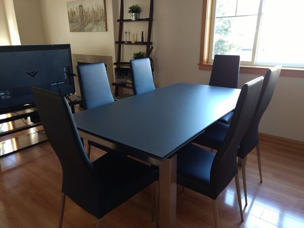 Strada Extendable Table With 6 Alta Chairs From Kasala For Sale In
