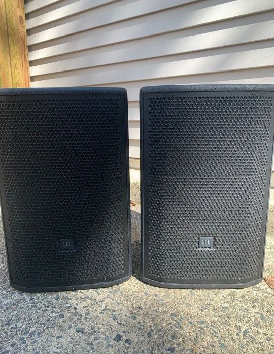 Two Pair Of JBL PRX Series Powered Speakers