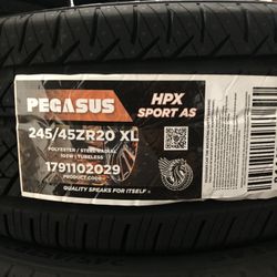 Brand New Tires (1) Pegasus HPX Sport AS (245/45ZR20XL) (Single) ($79)