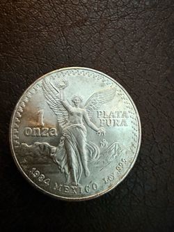 1984 Mexico 1 oz Silver Libertad Coin