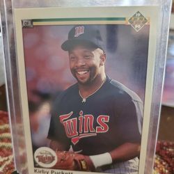 Kirby Puckett 1(contact info removed) Upper Deck Baseball Cards 