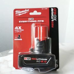 Milwaukee M12 XC6.0 Battery . Brand NEW .