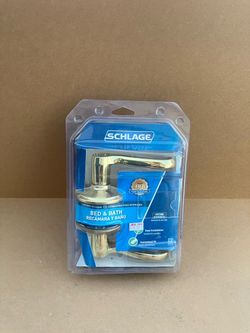 Schlage Bed & Bath Door Lever Lock Set