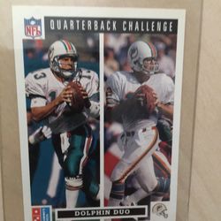 Dan Marino / Bob Griese  1991 Upperdeck Card 